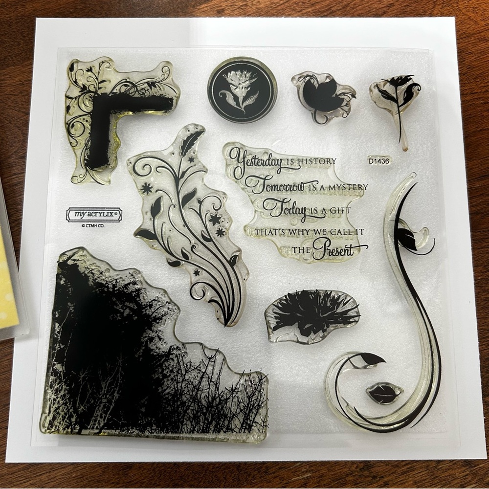 🟢 3/$25 Close to my Heart - D1436 - The Present - My Acrylix Stamp Set
